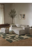 Mobilya Stant Most Mollista 2 Modül Sağ Köşe Koltuk Ekru Fitilli Kadife Kumaş Yumuşak Sünger (Evinize Teslim) thumbnail 3