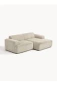 Mobilya Stant Most Mollista 2 Modül Sağ Köşe Koltuk Ekru Fitilli Kadife Kumaş Yumuşak Sünger (Evinize Teslim) thumbnail 5
