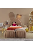 Mobilya Stant Most Bunny Tek Kişilik Karyola Teddy Kumaş 90x190 Yatak İçindir(Evinize Teslim) - 3