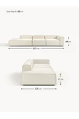 Mobilya Stant Most Mollis Pro 3 Modül Sol Kanepe 01 Kırık Beyaz Keten Yumuşak Sünger(Evinize Teslim) thumbnail 6