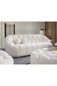Mobilya Stant Most Balloon Dörtlü Kanepe İthal Beyaz Teddy Kumaş (Evinize Teslim) thumbnail 1