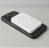 ScHitec Taşınabilir Magsafe Özellikli 10000mAh Powerbank Beyaz YK-P950 - 4