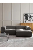 Mobilya Stant Most Mollis Plus Sağ Köşe Dinlenme 41 Koyu Antrasit Keten Kumaş Yumuşak Sünge thumbnail 2