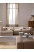 Mobilya Stant Most Mollis Plus Sol Köşe Dinlenme 09 Bej Keten Kumaş Yumuşak Sünger(EVİNİZE TESLİM) thumbnail 2