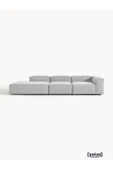 Mobilya Stant Most Mollis Pro 3 Modül Sol Kanepe 32 Gri Keten Yumuşak Sünger(Evinize Teslim) thumbnail 1
