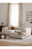 Mobilya Stant Most Mollis Plus Sağ Köşe 2 Modül 01 Fitilli Kırık Beyaz Kadife Kumaş Yumuşak Sünger(EVİNİZE TESLİM) thumbnail 2