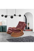 Mobilya Stant Most Woodarm %100 Ağaç Dinlenme Koltuğu 10 Bordo İthal Nubuk Kumaş (Evinize Teslim) thumbnail 1
