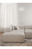 Mobilya Stant Most Mollis Sol Köşe Dinlenme 01 Beyaz Lüks Bukle Kumaş Yumuşak Sünger(EVİNİZE TESLİM) thumbnail 2