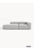 Mobilya Stant Most Mollis Pro 2 Modül Sol Kanepe 32 Gri Keten Yumuşak Sünger(Evinize Teslim) thumbnail 1