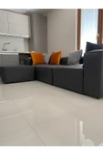 Mobilya Stant Most Mollis 4 Modül Köşe Koltuk 13 Siyah Nubuk Kumaş Yumuşak Sünger (Evinize Teslim) - 2