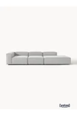Mobilya Stant Most Mollis Pro 3 Modül Sağ Kanepe 32 Gri Keten Yumuşak Sünger(EVİNİZE TESLİM) thumbnail 1