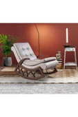 Mobilya Stant Most Woodarm %100 Ağaç Dinlenme Koltuğu İthal Nubuk Kumaş (Evinize Teslim) thumbnail 1