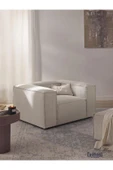 Mobilya Stant Most Mollis Berjer Silinebilir 01 Lüks Bukle Beyaz Kumaş Yumuşak Sünger (Evinize Teslim) thumbnail 1