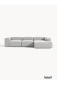 Mobilya Stant Most Mollis Plus 3 Modül Sağ Köşe Koltuk 32 Gri Keten Kumaş Yumuşak Sünger(Evinize Teslim) thumbnail 1