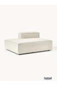 Mobilya Stant Most Mollis Sol Pro Köşe Modül 01 Kırık Beyaz Keten Kumaş Yumuşak Sünger(EVİNİZE TESLİM) thumbnail 1
