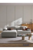 Mobilya Stant Most Mollista 2 Modül Sol Köşe Koltuk 32 Gri Keten Kumaş Yumuşak Sünger (Evinize Teslim) thumbnail 1