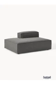 Mobilya Stant Most Mollis Sol Pro Köşe Modül 41 Koyu Antrasit Keten Kumaş Yumuşak Sünger thumbnail 1