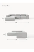 Mobilya Stant Most Mollis Pro 4 Modül Sol Köşe Koltuk Takımı 32 Gri Keten Kumaş Yumuşak Sünger(Evinize Teslim) thumbnail 7