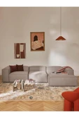 Mobilya Stant Most Mollis Plus Sağ Köşe Dinlenme 10 Kahverengi Keten Kumaş Yumuşak Sünger(EVİNİZE TESLİM) - 2