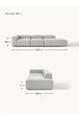Mobilya Stant Most Mollis Pro 3 Modül Sağ Kanepe 32 Gri Keten Yumuşak Sünger(EVİNİZE TESLİM) thumbnail 4