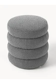 Mobilya Stant Most Twister Puf 17 Gri Bukle Kumaş (Evinize Teslim) thumbnail 2