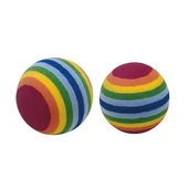 Ferplast PA 5404 Rainbow Kauçuk Top Kedi Oyuncağı 2 Adet - 1