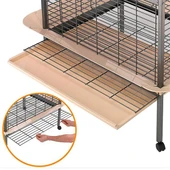 Ferplast Expert 100 Büyük Papağan Kafesi Siyah 124x100x156Cm - 5