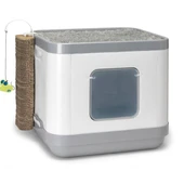 Moderna Cat Consept Kapalı Kedi Tuvaleti Gri - 2