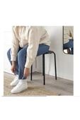 IKEA Tabure, Siyah Genişlik 40cm Siyah Renk Yuvarlak Marius Tabure 10135659 - 3