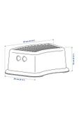 IKEA Çocuk Basamağı Beyaz-turkuaz 37x13 Cm - 5