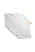 IKEA Unisex Çocuk Beyaz Krama 10 Adet 30x30 Cm Havlu Seti Bebek El Havlusu Peçete - 5