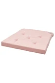 IKEA Justına Pembe Sandalye Minderi Cırt Cırt Bantlı 35/42x40x4 Cm Minder - 3