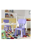 IKEA Mammut Çocuk Sandalyesi Lila Çalışma Sandalyesi - 4