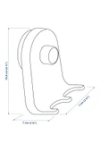 IKEA Vantuzlu 3 Lü Kanca Askı Mutfak Malzemeleri Askısı 7x11 Cm - 5