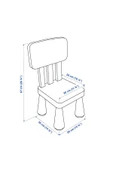 IKEA Mammut Çocuk Sandalyesi Lila Çalışma Sandalyesi - 2