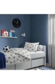 IKEA AKDENİZ SPORTSLIG beyaz-siyah 150x200/50x60 cm çocuk nevresim takımı - 2