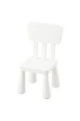 IKEA Mammut Beyaz Plastik Çocuk Sandalyesi - 1