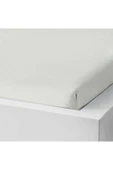 IKEA TAGGVALLMO lastikli çarşaf, beyaz, 90x200 cm Tek Kişilik - 3