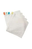 IKEA Unisex Çocuk Beyaz Krama 10 Adet 30x30 Cm Havlu Seti Bebek El Havlusu Peçete - 4