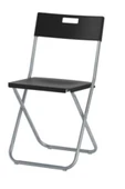 IKEA Gunde Katlanabilir Sandalye Taşınır Siyah Galvanizli Çelik _gunde_siyah - 2