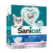 Sanicat Active White Topaklanan Kedi Kumu Lotus Çiçeği Kokulu 6 Lt - 1