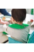 IKEA 2 Adet Cırtlı Mama Önlüğü 28,5x38,5 cm İkea 2'li Set Çocuk Yemek Önlüğü Sarı-Yeşil Önlük - 3