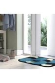 IKEA Raler Paspas 40x60 cm Mavi Baloncuk Desenli Kaydırmaz Kaymaz Tabanlı Kapı Önü Paspası - 3