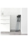 IKEA Gunde Galvanizli Çelik Katlanabilir Taşınır Sandalye Beyaz - 4