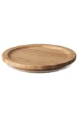 IKEA Saklama Kabı Kapağı, Bambu Yuvarlak Bambu Kapak 14 Cm - 1