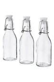 IKEA Korken 3'lü Cam Su Şişesi 150 ml 80476334 - 1