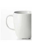 IKEA 4 Adet Kuplu Çay Bardağı Yükseklik 8 Cm İkea 4'lü Set Porselen Kahve Beyaz Bardak Hacim 170 ml - 4