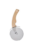 IKEA Grilltider 22 cm Masif Ahşap Kayın Saplı Paslanmaz Çelik Pizza Börek Kesici Bıçağı Bıçak - 1
