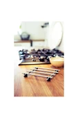 IKEA 2 Adet Nihale 18x18 Cm İkea 2'li Set Tencere Tava Altlığı Metal Altlık Paslanmaz Çelik - 2