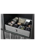 IKEA Skubb Bölmeli Kutu Gardırop Şifonyer Düzenleyici Koyu Gri 44x34x11 Cm - 2